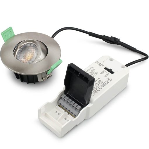 Sanna Dimbar Infälld downlight 3000K/4000K 520lm IP65 1-pack Borstad stål - Image 7