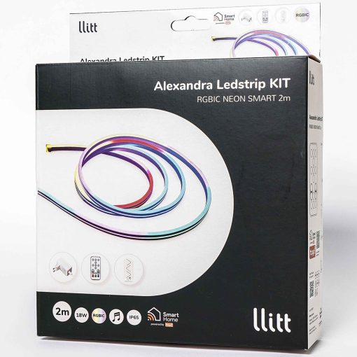 Alexandra Ledstrip kit RGBIC Neon IP65 Smart Tuya WiFi 2m​​​ - Image 5