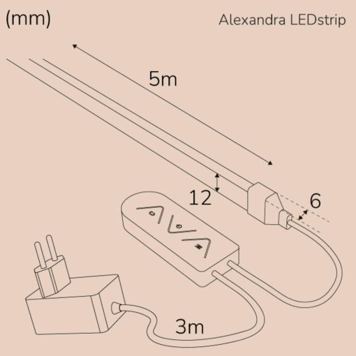 Alexandra Ledstrip kit RGBIC Neon IP65 Smart Tuya WiFi 5m​​​ - Image 7