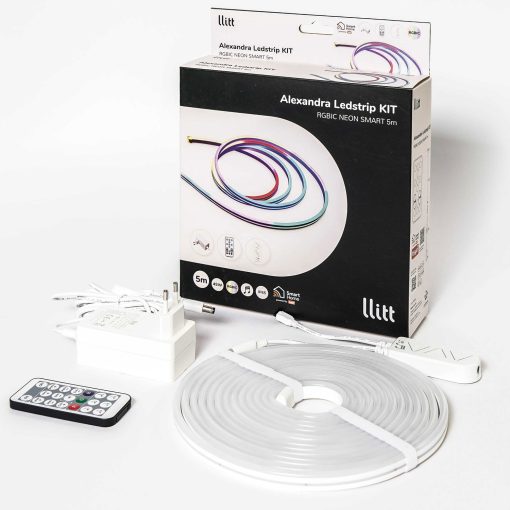 Alexandra Ledstrip kit RGBIC Neon IP65 Smart Tuya WiFi 5m​​​ - Image 11