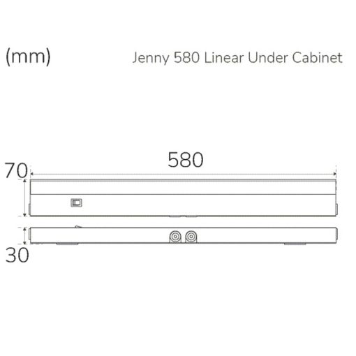 Jenny 580 Köksbänksbelysning Dimbar 3000K 1000lm 580cm - Image 3