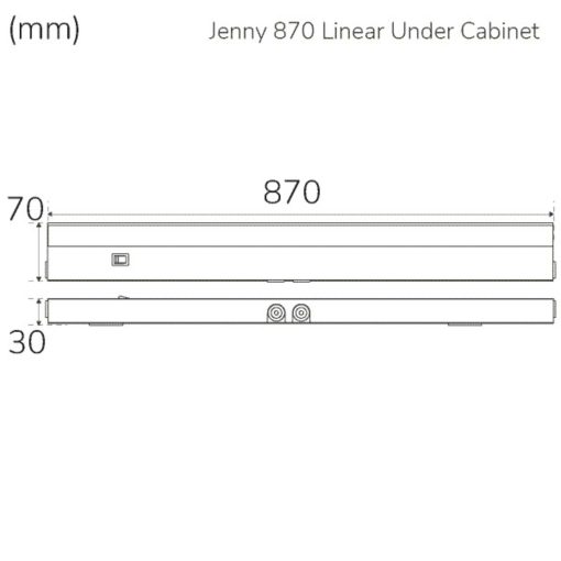 Jenny 870 Köksbänksbelysning Dimbar 3000K 1000lm 870cm - Image 9
