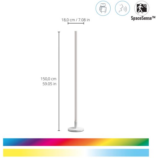 WiFi Pole Golvlampa RGB Multicolor 150cm - Image 12