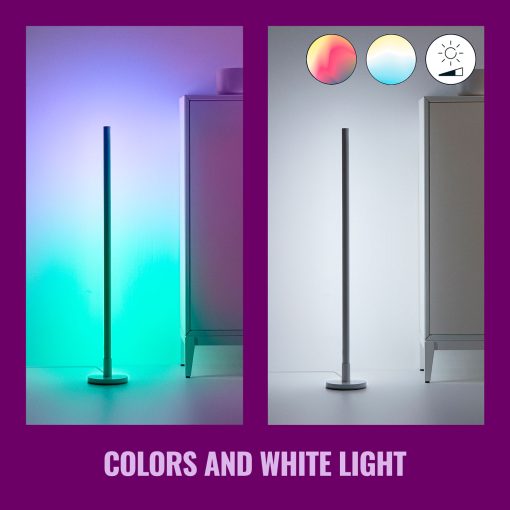 WiFi Pole Golvlampa RGB Multicolor 150cm - Image 10