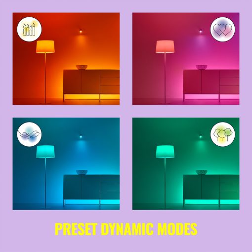 WiFi Smart LED E27 P45 40W 470lm Färg - Image 20