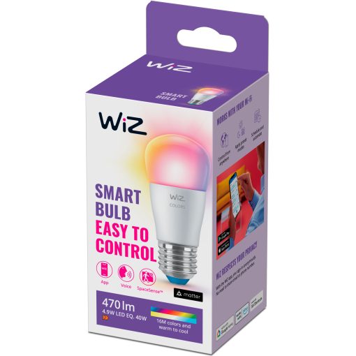 WiFi Smart LED E27 P45 40W 470lm Färg - Image 16