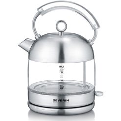 Vattenkokare 1,7L 2400W Borstat stål/Glas WK3459