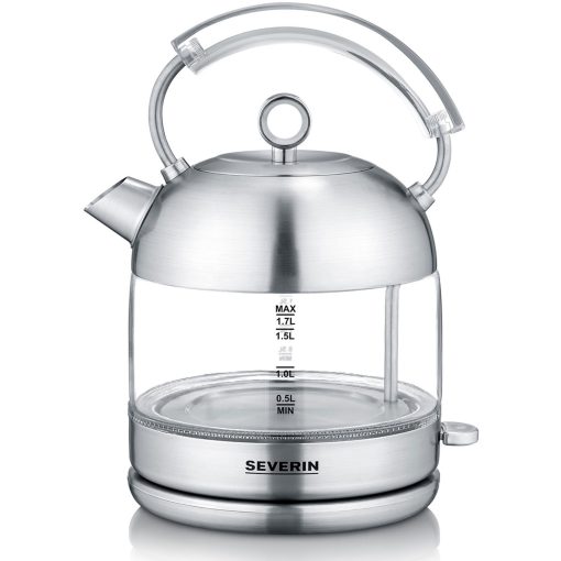 Vattenkokare 1,7L 2400W Borstat stål/Glas WK3459
