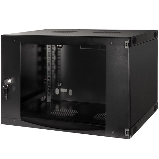 19" Väggskåp/serverskåp U6 540 x 450 x 330 mm Omonterat Svart