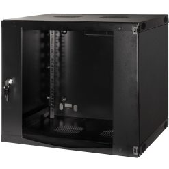 19" Väggskåp/serverskåp U9 540 x 450 x 460 mm Omonterat Svart