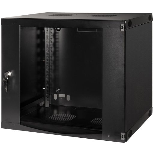 19" Väggskåp/serverskåp U9 540 x 450 x 460 mm Omonterat Svart