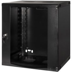 19" Väggskåp/serverskåp U12 540 x 450 x 595 mm Omonterat Svart