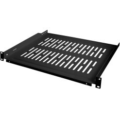 19"-hylla 1U 440 x 350 mm max 10 kg Svart