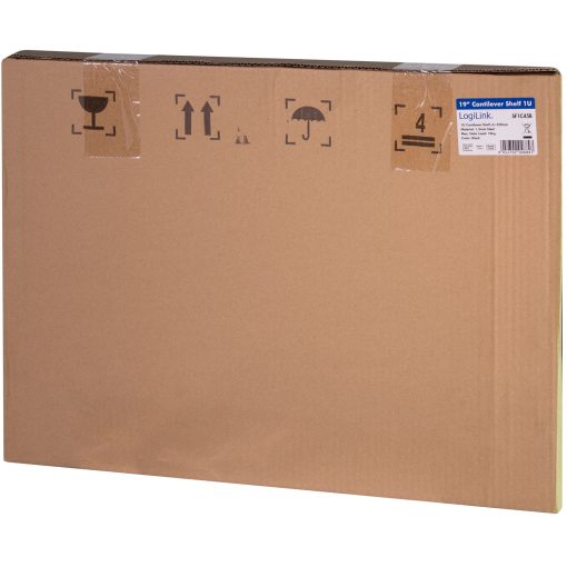 19"-hylla 1U 440 x 350 mm max 10 kg Svart - Image 16