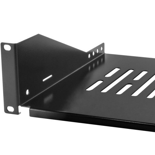 19"-hylla 2U 440 x 250 mm max 25 kg Svart - Image 11