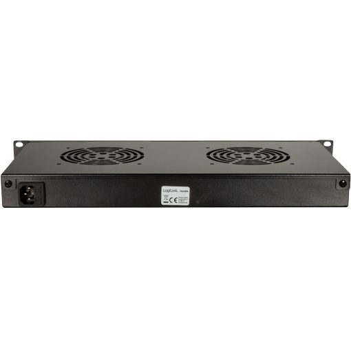 Fläktenhet för 19"-rack 2 fläktar 25 dBA U1 Svart - Image 8