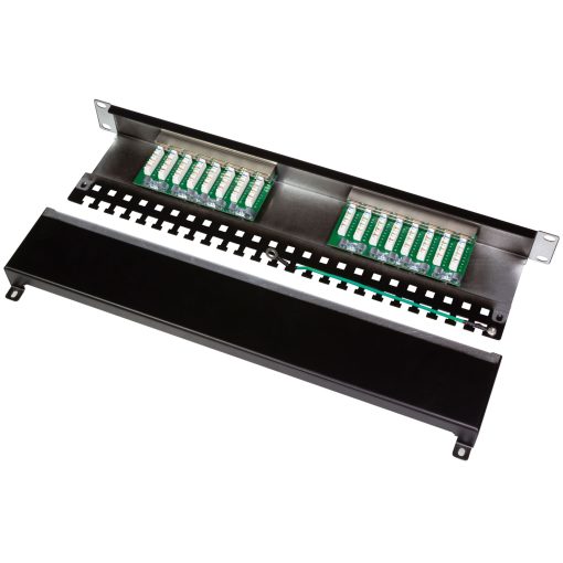 Patchpanel 16-portar Cat6 för 19" rack U1 Svart - Image 5