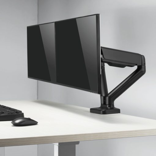 Monitorarm dubbel med fjäder 17"-32" Svart - Image 15