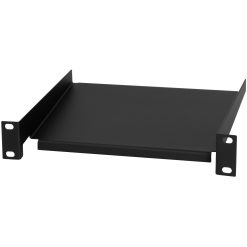 10"-hylla 1U 220 x 150 mm Svart