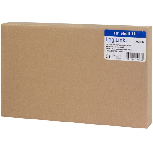10"-hylla 1U 220 x 150 mm Svart - Image 12