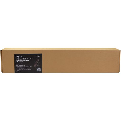 4-vägs grenuttag med brytare för 10"-rack U1 Svart - Image 23