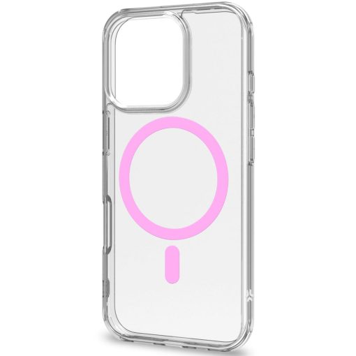 Gelskinmag Magnetic Cover MagSafe iPhone 16 Pro Transparent + Rosa - Image 5