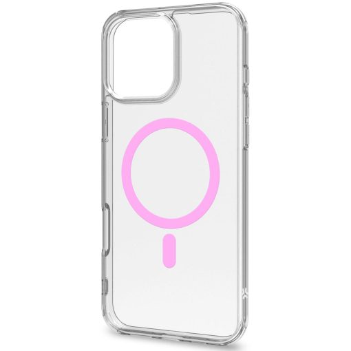 Gelskinmag Magnetic Cover MagSafe iPhone 16 Pro Max Transparent + Rosa - Image 4