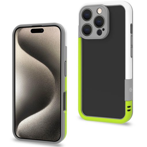 Bumper iPhone 16 Pro Vit/Limegrön - Image 9