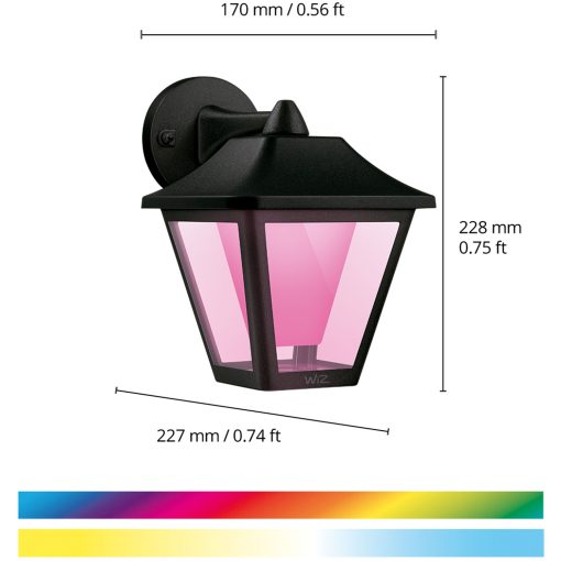 WiFi Smart Classic Vägglampa Utomhus  Färg + Varm-kallvit 230V - Image 4