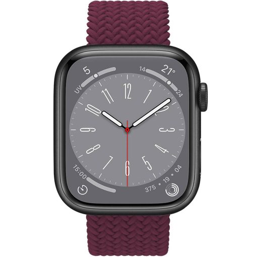 Armband till Apple Watch 42/44/45mm Flätat Lila - Image 8