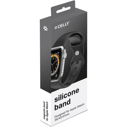 Armband till Apple Watch 38/40/41mm Silikon Svart - Image 3