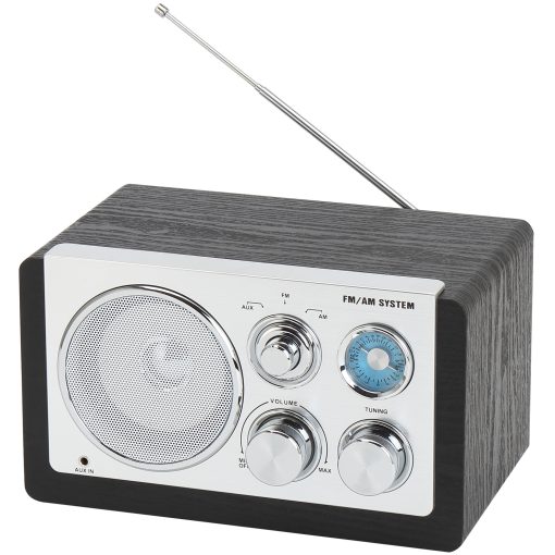 Radio AM/FM Analog inställning AUX-ingång TR-63B Svart