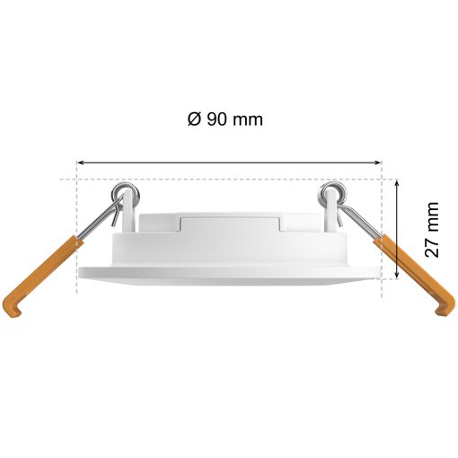 Slim Downlight S 90mm White and Color Ambiance Vit 1-pack - Image 23