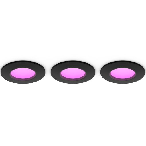 Slim Downlight S 90mm White and Color Ambiance Svart 3-pack - Image 23