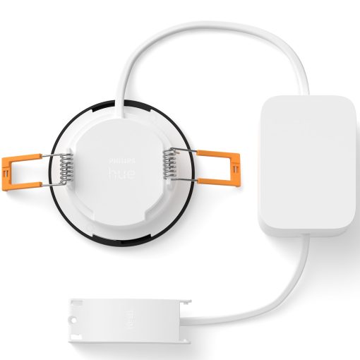 Slim Downlight S 90mm White and Color Ambiance Svart 3-pack - Image 11