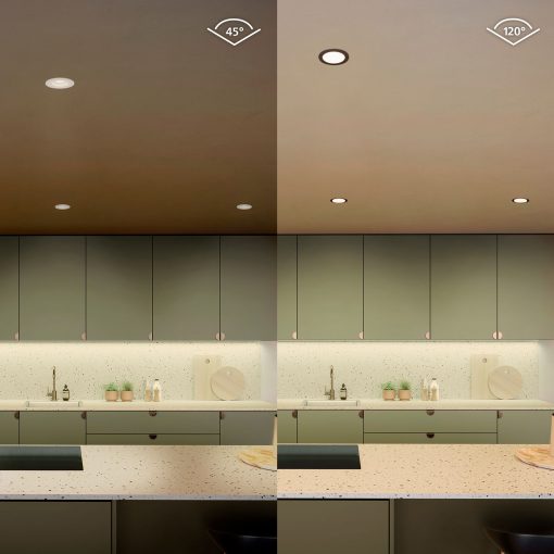 Slim Downlight S 90mm White and Color Ambiance Svart 3-pack - Image 16