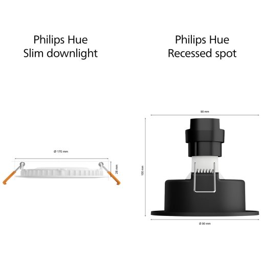 Slim Downlight L 170mm White and Color Ambiance Vit 1-pack - Image 25