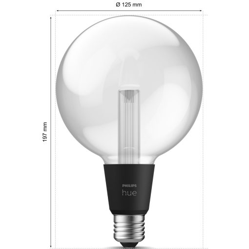 Lightguide Globe Large 125mm E27 White and Color Ambiance - Image 17