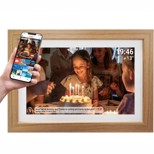 Smart fotoram 15,6" Full HD Wifi FRAMEO programvara PFF-1543LW Ljust trä - Image 10
