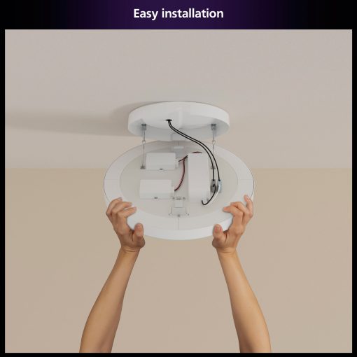 Datura stor takplafond Ø57,4 cm White and color ambiance 4850 lm - Image 6