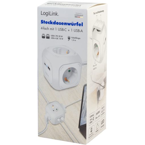 Power Cube Multi-grenuttag + USB-A/USB-C PD 20W - Image 16
