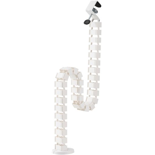 Flexibel vertikal kabelkanal för sitt-/ståbord Vit - Image 18