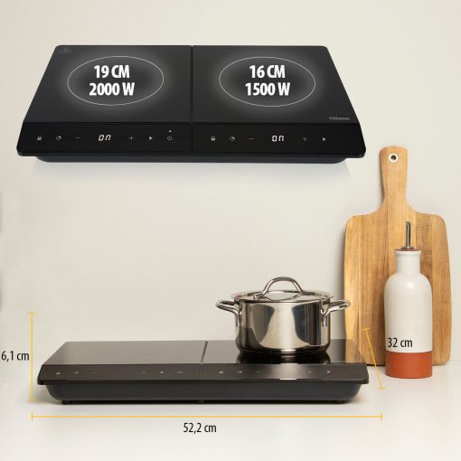 Induktionsplatta Dubbel IK-6162 19&16cm LCD Touch - Image 5