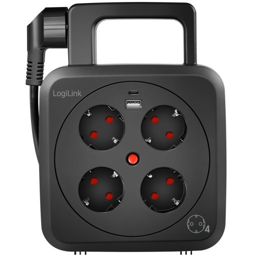 Kabelvinda 5 meter 4 jordade uttag + USB-A/USB-C 20W IP20 - Image 9