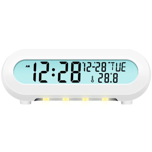 Klockradio Temp/Luftfuktighet USB-C/Batteridrift Vit - Image 17