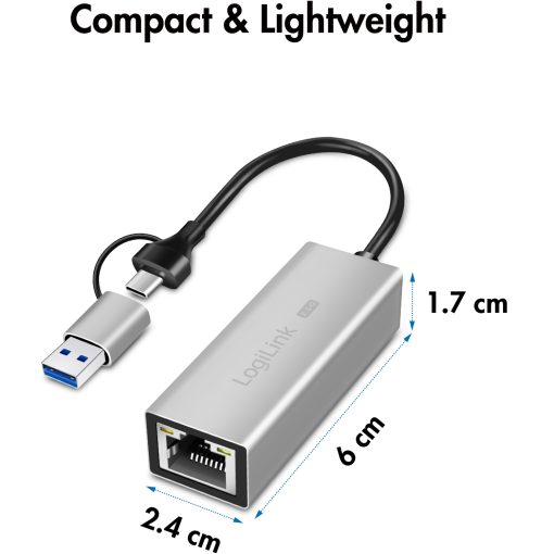 USB-A/USB-C -> 2,5 Gigabit Nätverksadapter RJ45 - Image 8