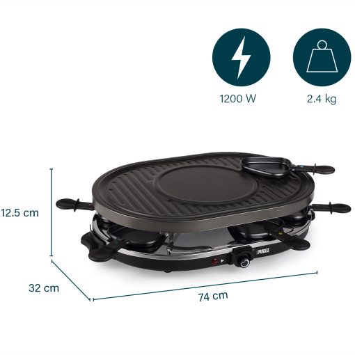 Raclette 8 Oval Grill Party  162700   43X30cm grillplatta - Image 22