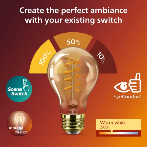 LED SceneSwitch E27 A60 7-3,8-1W (50W) Deco spiral - Image 9