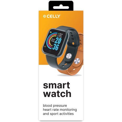 Trainerbeat Smartwatch med två armband Svart + Orange - Image 7