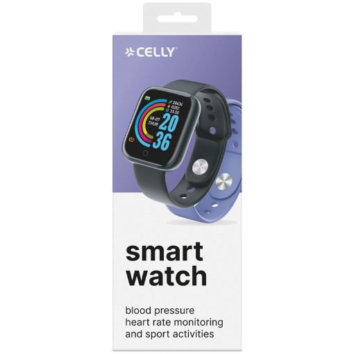 Trainerbeat Smartwatch med två armband Svart + Lila - Image 11